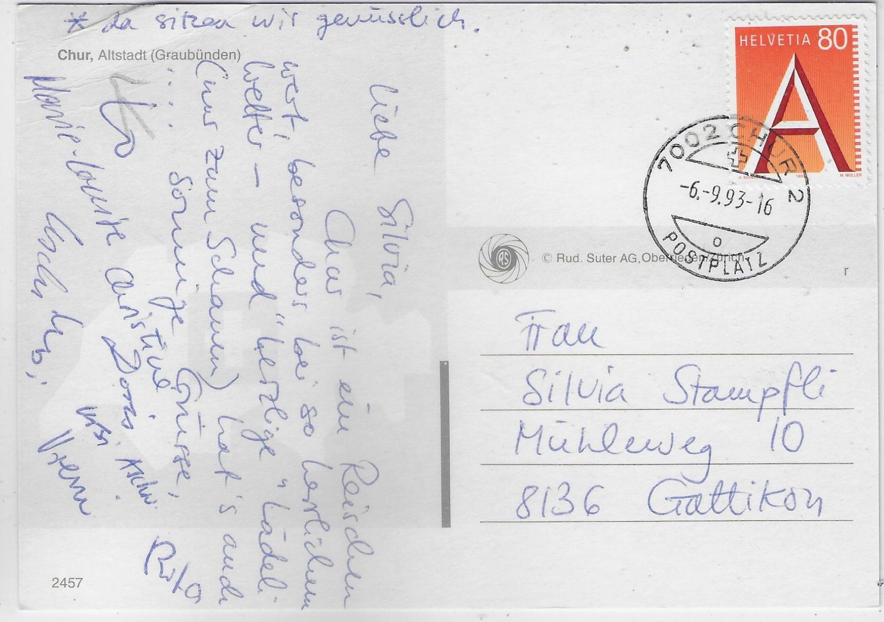 Cartoline postali: Chur - Altstadt – Usato da Ettingen venduto da Kartenplanet 1