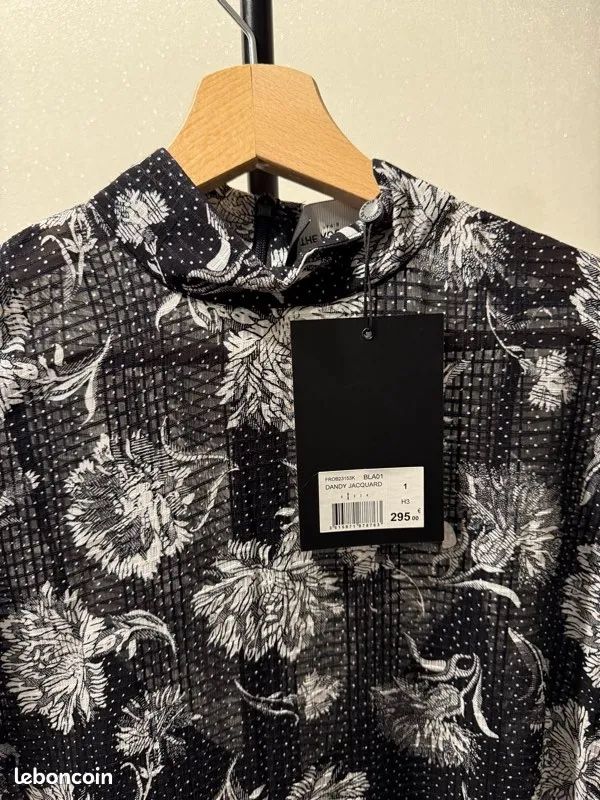 Kooples Vestiti: Robe noire à fleurs blanches THE KOOPLES NEW – Nuovo e nell'imballaggio originale da Vuadens venduto da Nina11 6