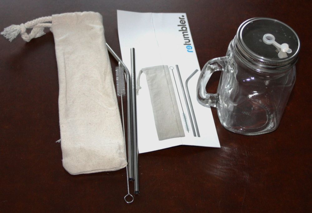 AXIM Glasbecher 700ml Mit Strohhalm & Deckel - 2er Set Mason Jar Becher