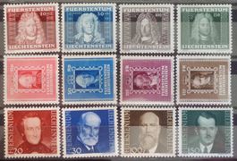 LIECHTENSTEIN 1941–43: Fürstenbilder I–III, *