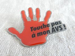 ♥ Touche pas à mon AVS !  AHV    Versand möglich   pin V1.30