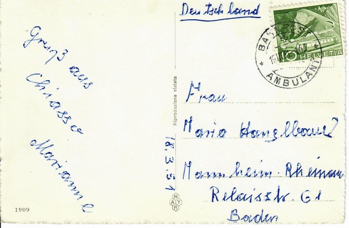 Cartoline postali: Saluti da Chiasso – Usato da Hochdorf venduto da Ziegel-16 1