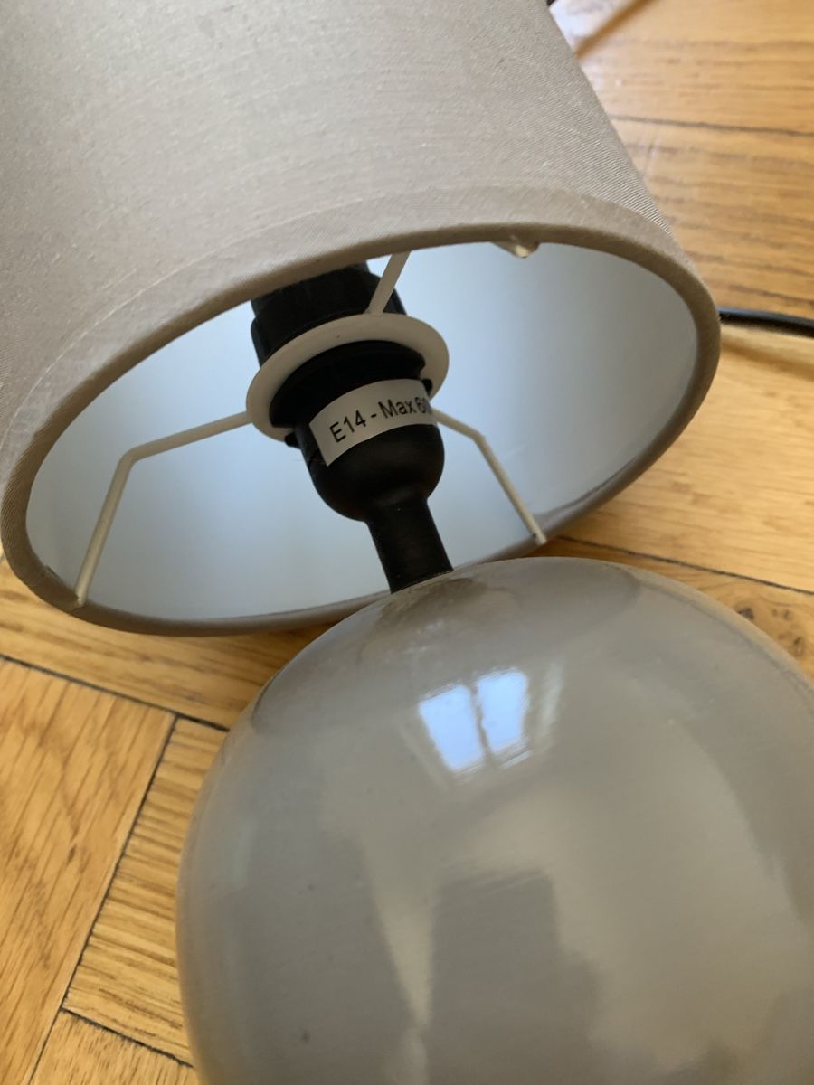 Lampade: Lampe en céramique taupe avec ampoule – Nuovo (secondo la descrizione) da Genève venduto da rez_c6c6 4