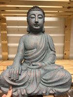 Grosse Buddha-Figur – Sitzender Buddha – Antik-Patina