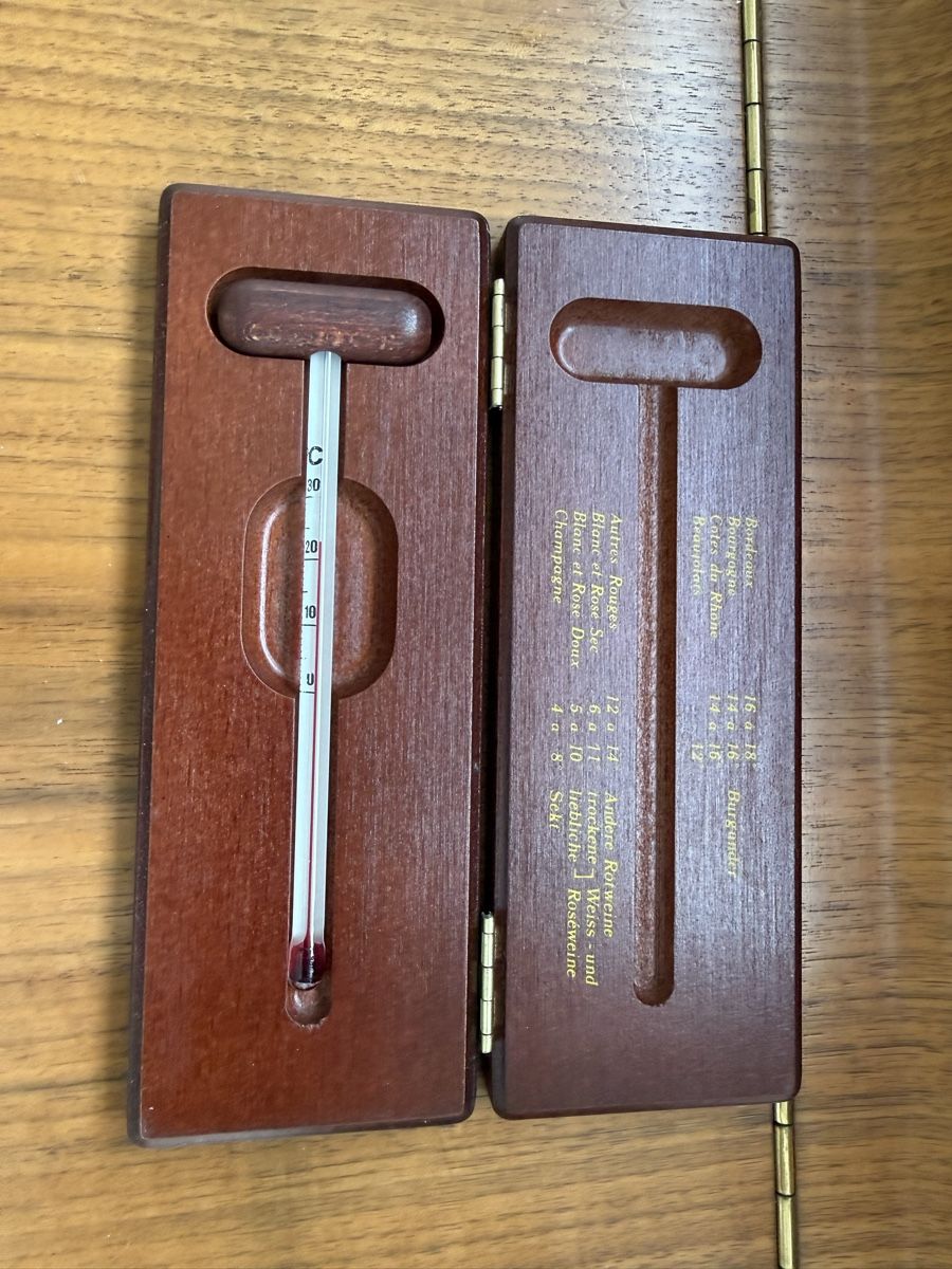 Sonstiges für Haushalt & Wohnen: Weinthermometer in Holzbox – Gebraucht aus Thalwil von gansjeanjacques 1