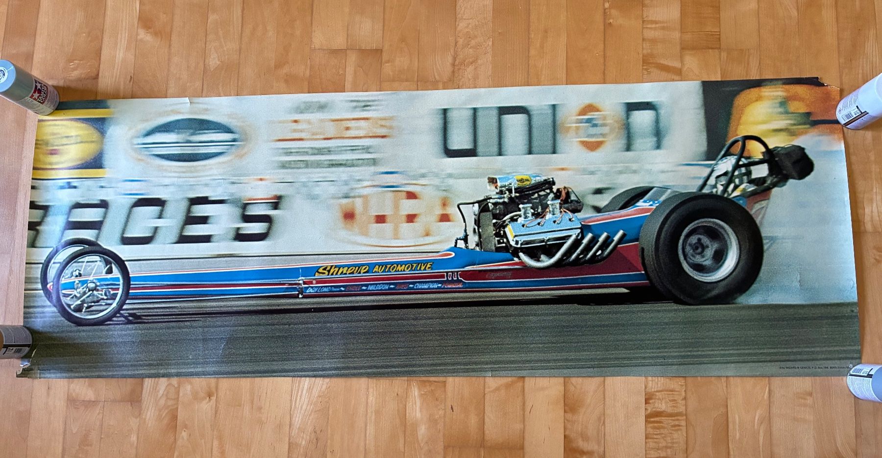 Poster & Bilder: Vintage Dragster Poster – Gebraucht aus Illnau von smpk 1