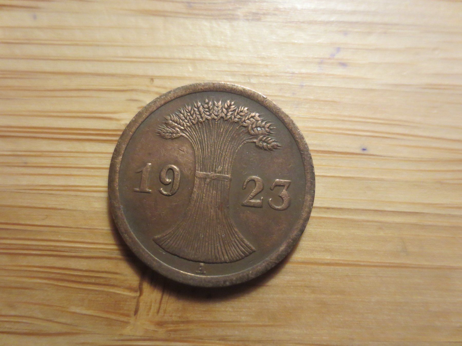 Alle Münzen: Deutsches Reich 2 Pfennig 1923 – Gebraucht aus Weier im Emmental von waefler03 1