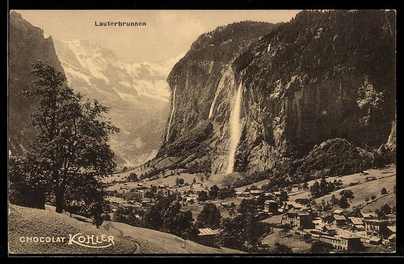 Ansichtskarten: AK Lauterbrunnen, Teilansicht – Gebraucht aus Berlin von bartko-reher