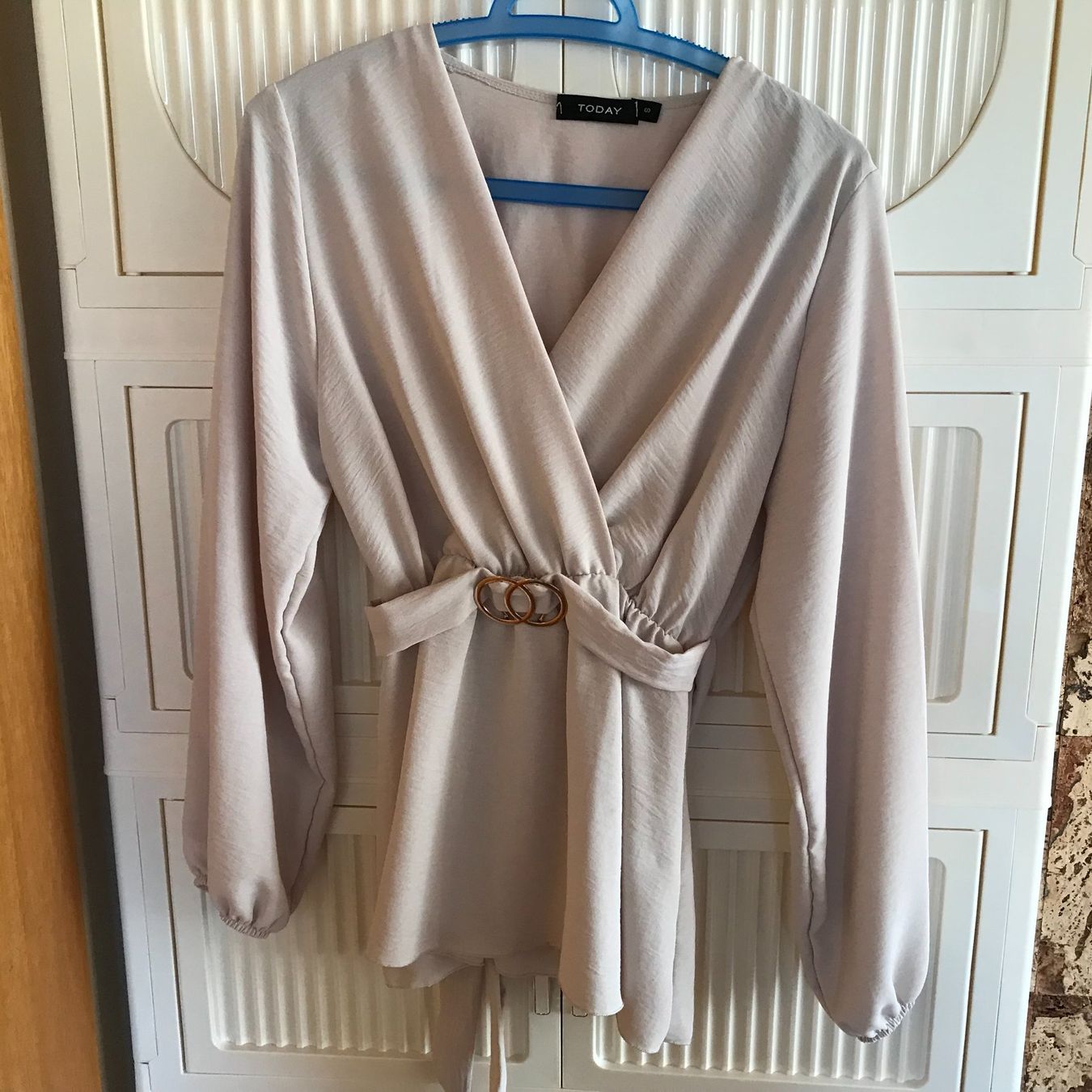 Camicette: Schicke Damenbluse, beige, Gr. S – Nuovo (secondo la descrizione) da Brunnenthal venduto da Eco07
