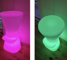 2 Barhocker mit LED Farbwechsel - Top Zustand!