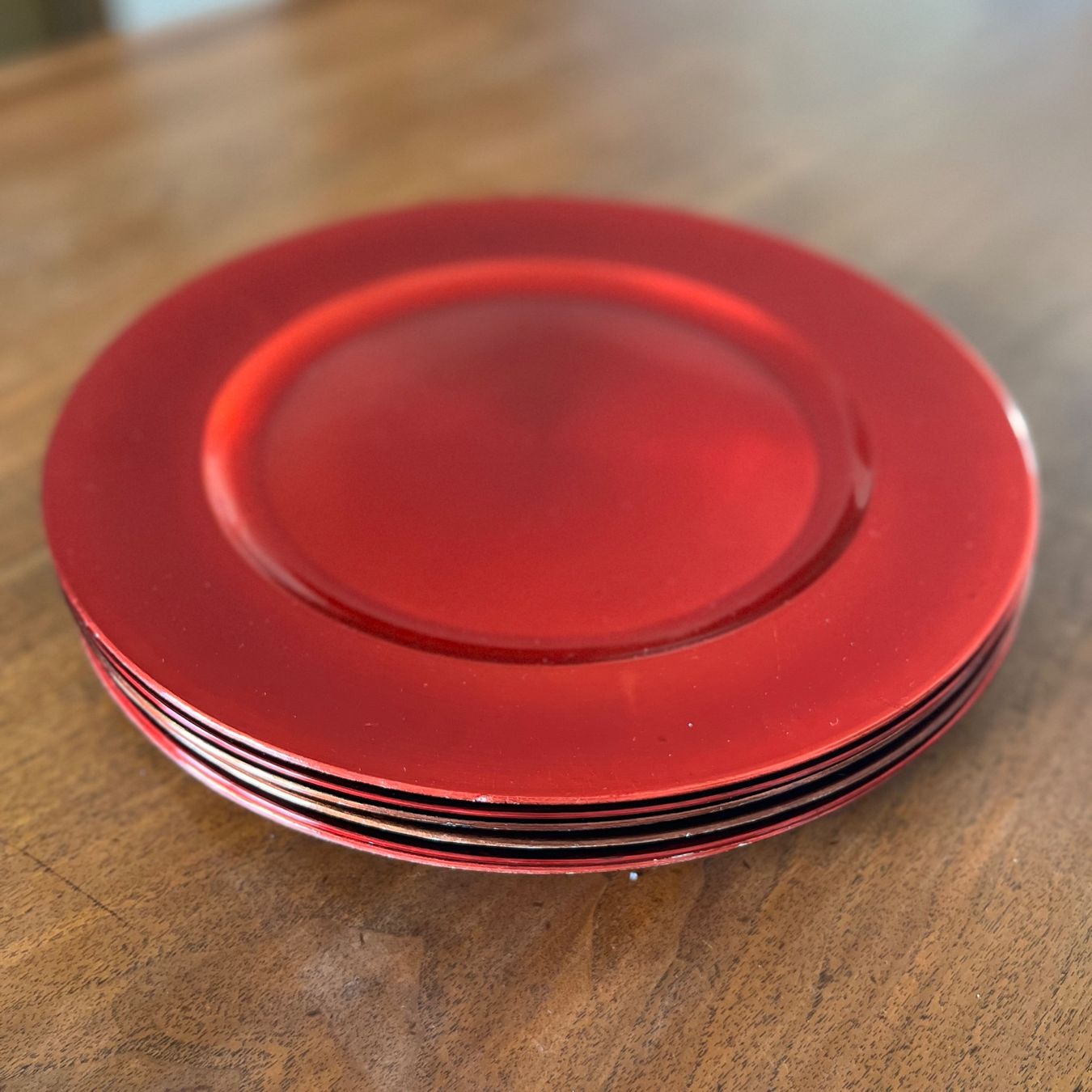 Piatti: 6er-Set Platzteller rot aus Kunststoff Durchmesser 32.5cm – Usato da Bülach venduto da alinaw