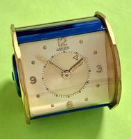 JAEGER-LECOULTRE VINTAGE TISCHUHR REISEUHR WECKFUNTION