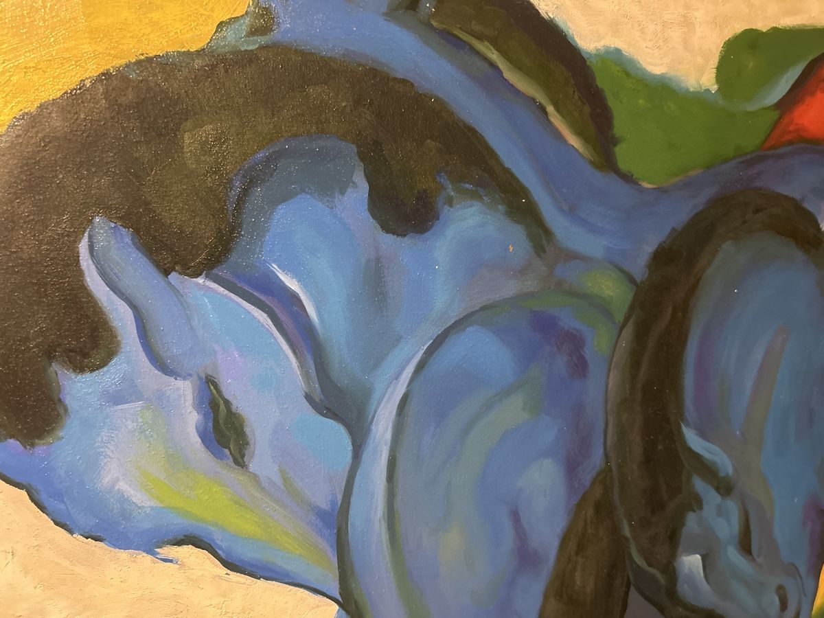 Gemälde: Gemälde "Blaue Pferde" - Franz Marc Stil - Kunst Bild – Gebraucht aus Glarus von KunstWerkEr-LS87 1