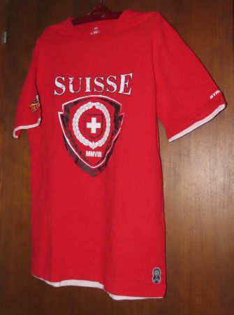 T-Shirt Suisse Rouge, taille S, neuf
