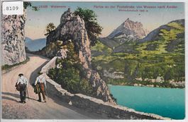 Walensee - Partie an der Poststrasse von Weesen nach Amden