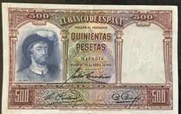 Spanien 500 Pesetas, 25 April 1931, Selten! Top Zustand!