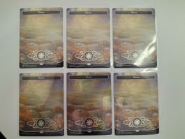 MTG Plains 2 foil and 4 non foil
