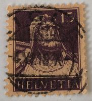 Nr.128 mit Vollstempel Tellbrustbild   