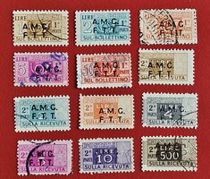 ITALIEN ITALIA TERRITORIO TRIESTE AMG FTT RAR PACCHI 1947 G.