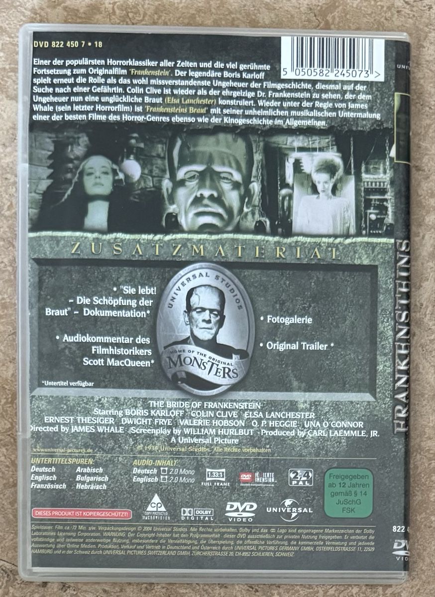 Tutti i DVDs: FRANKENSTEINS BRAUT  – Usato da Dietikon venduto da AndreaSch01 1
