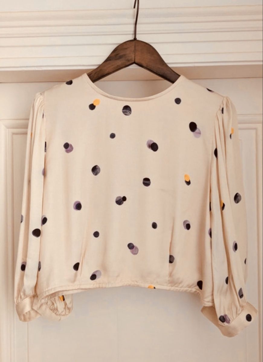 Tops: Crop Top pois beige taille 38 Sessun – Neu (gemäss Beschreibung) aus Yverdon-les-Bains von mat_tv6q