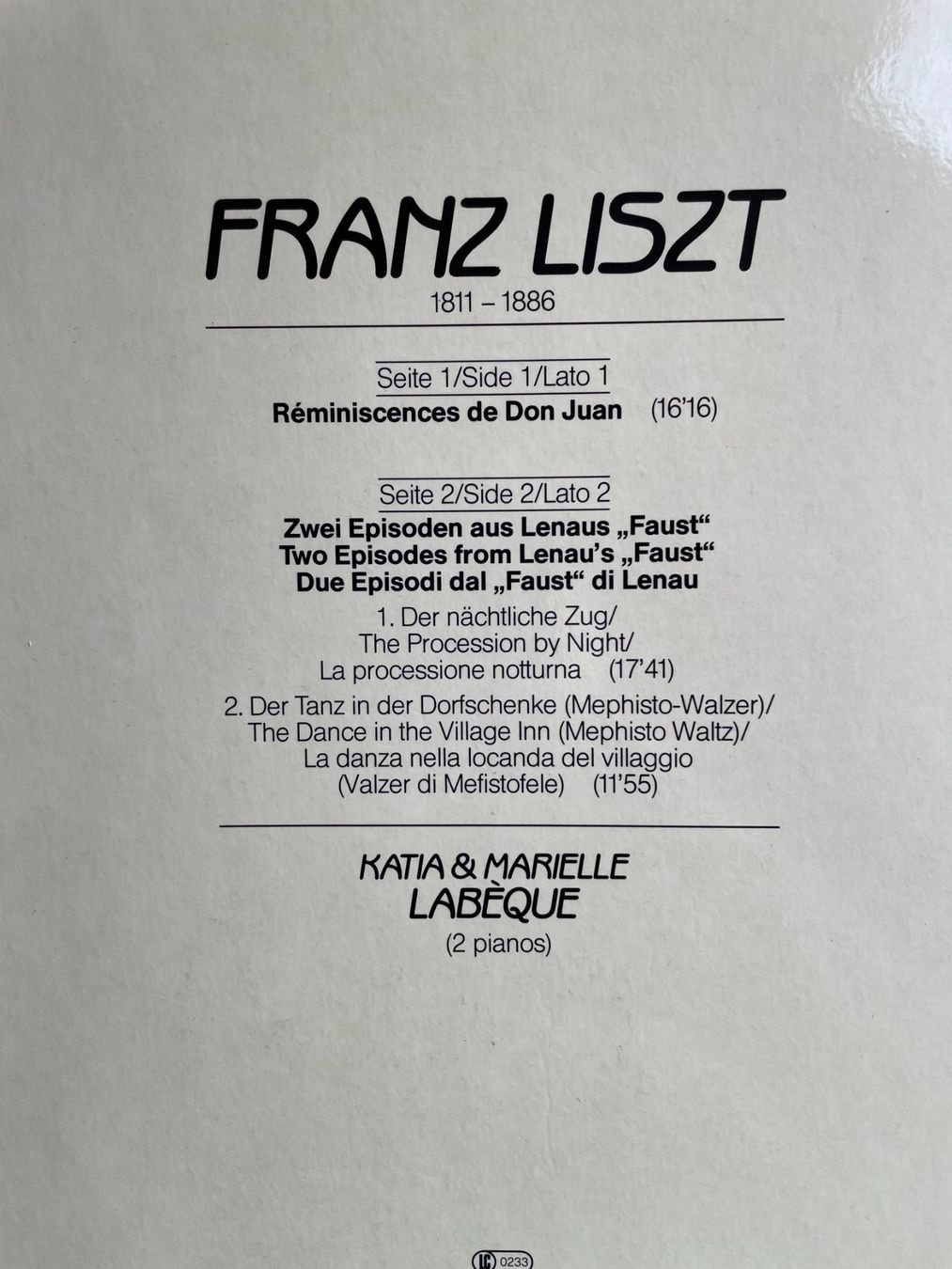 Schallplatten: 6 LP Verschiedene Klavierkompositionen – Gebraucht aus Appenzell Steinegg von Wurzlers 6
