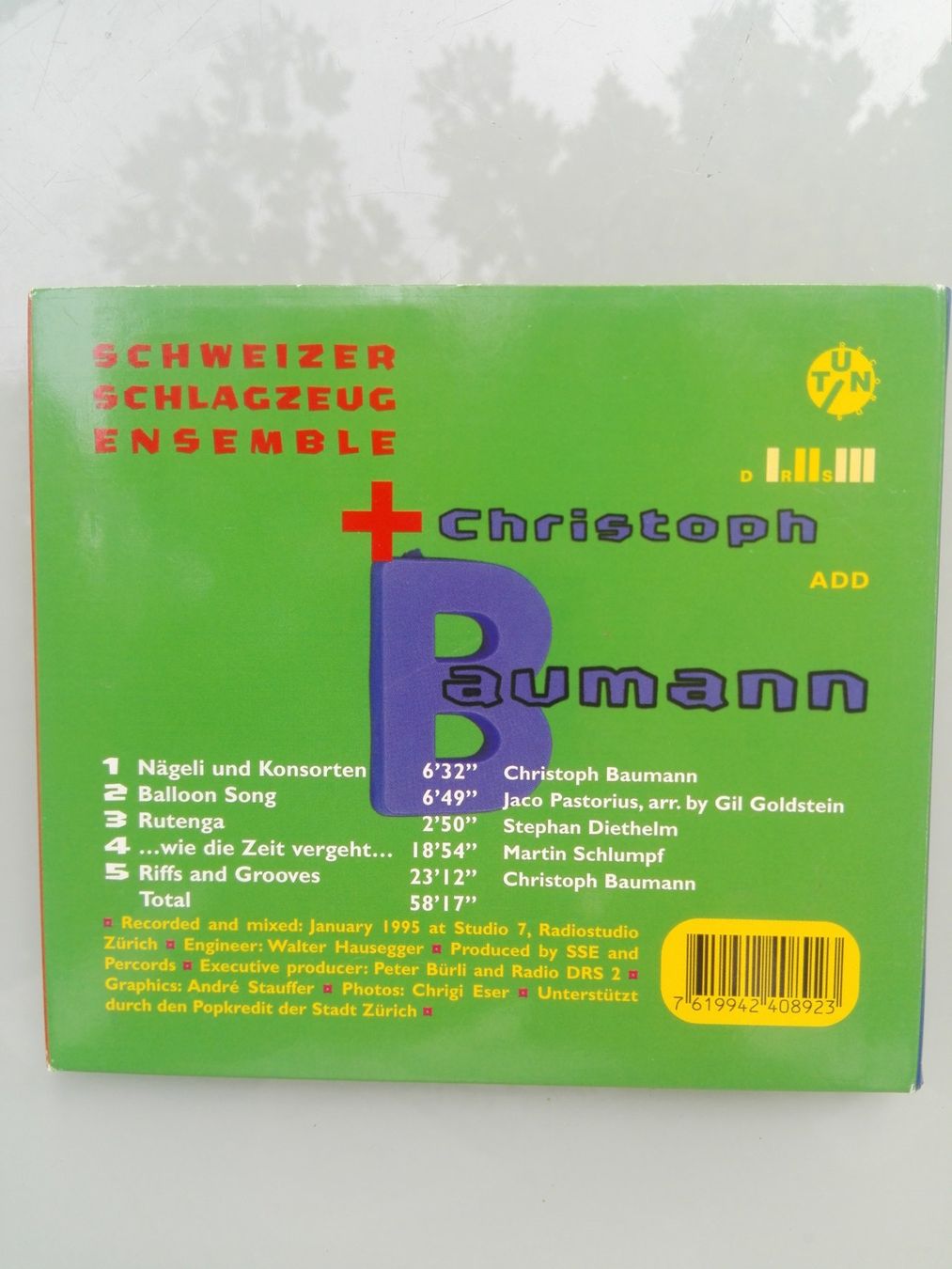 CD: Schweizer Schlagzeug Ensemble + Christoph Baumann  (CD) – Usato da St.Galllen venduto da elkaphone 5