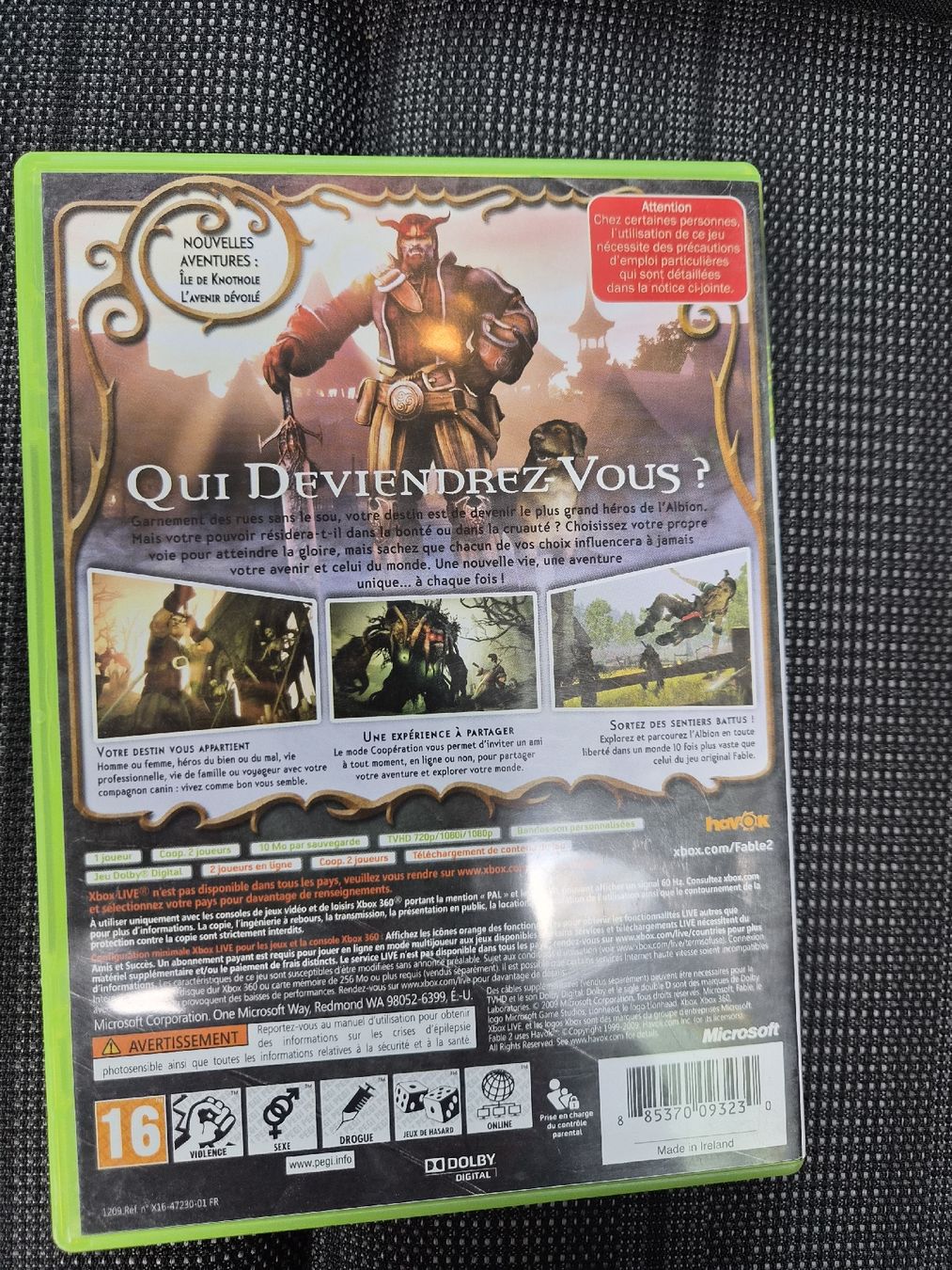 Microsoft Giochi: Jeu Xbox 360 Fable II Classics - Action-Aventure – Usato da La Joux FR venduto da car_ck96 2