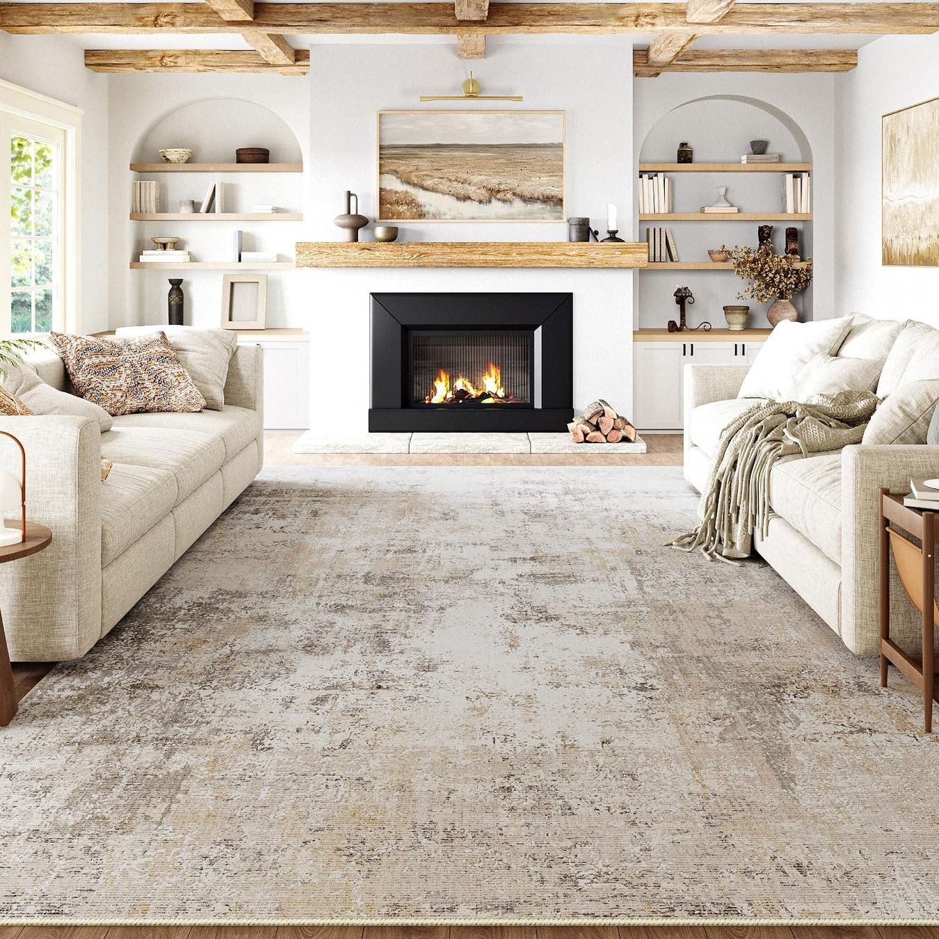 Teppich 240x300 Modern Beige Grau waschbar Kurzflor (Neu und originalverpackt) in Neuhausen für CHF 240 – mit Lieferung auf Ricardo kaufen