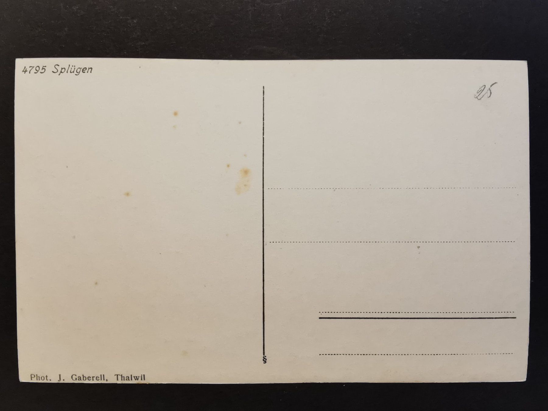 Cartoline postali: Ansichtskarte Splügen Graubünden Schweiz  Dorfansicht – Usato da Rheineck venduto da kat_7gld 1