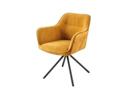 Design-Stuhl Florence senfgelb · 180° drehbar · NEU 10 Stk.