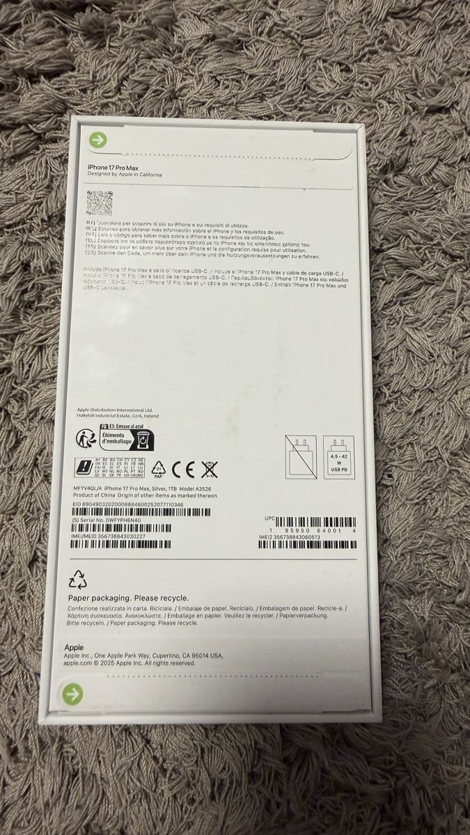 Apple Handys / Smartphones: Apple iPhone 17 Pro Max – Neu und originalverpackt aus Oensingen von amogkiraly89 1