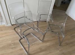 4 Stühle / Freischwinger TOBIAS IKEA inkl. Ledersitze