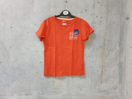 T-shirt GEMO, orange, inscription Keep it fun, garçon, 6 ans