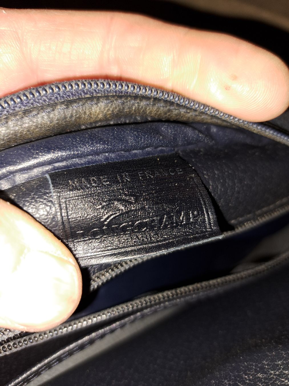 Longchamp Sacs femmes: Longchamp Ledertasche, dunkelblau - Vintage  – D'occasion à Kölliken par Upcycling-by-Mc-TAM 4