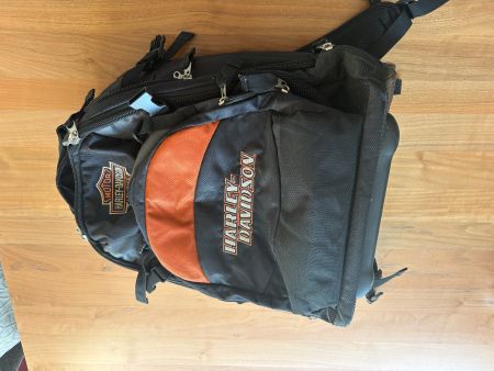 Harley-Davidson Rucksack schwarz orange neuwertiger Zustand