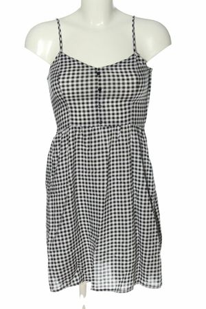 Kleid H&M Divided Gr 34 Viscose /schwarz weiss