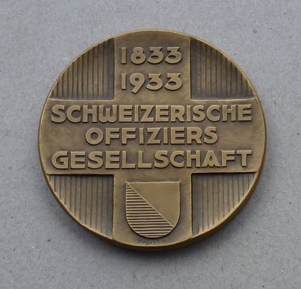 Medaglie: Medaille ++ Schw. Off. Gesellschaft 1933 – Usato da Walkringen venduto da Casablanca777 1
