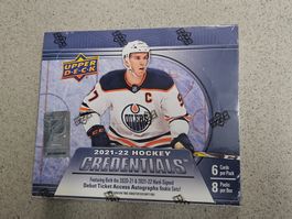 2021/22 Upper Deck Credentials Hockey Hobby Box neu&OVP