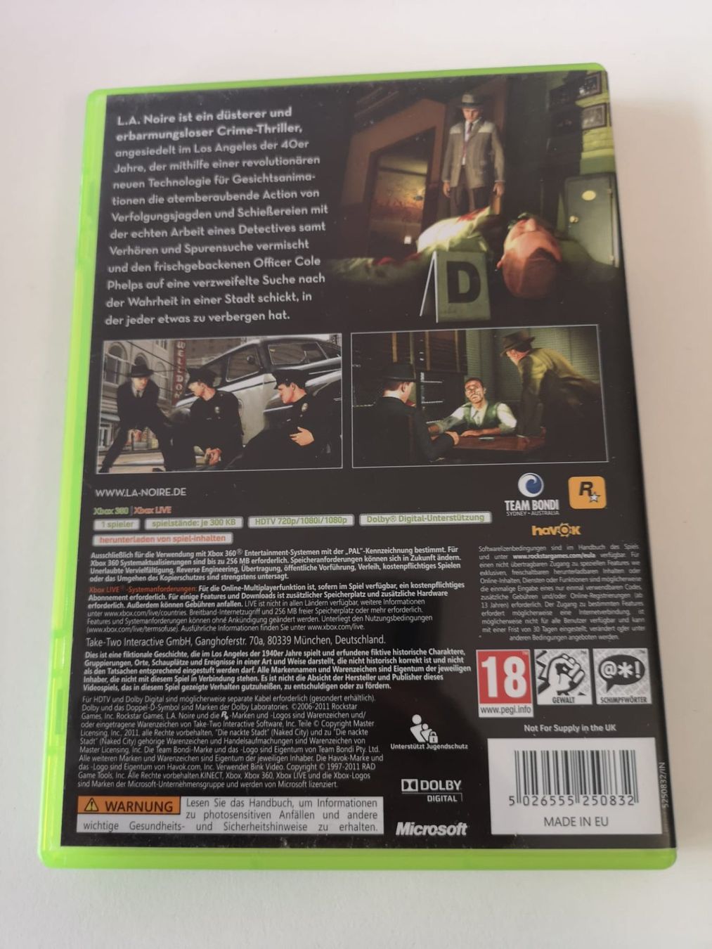 Giochi: L.A. Noire (XBOX 360) – Usato da Herisau venduto da Seyashop_2 1