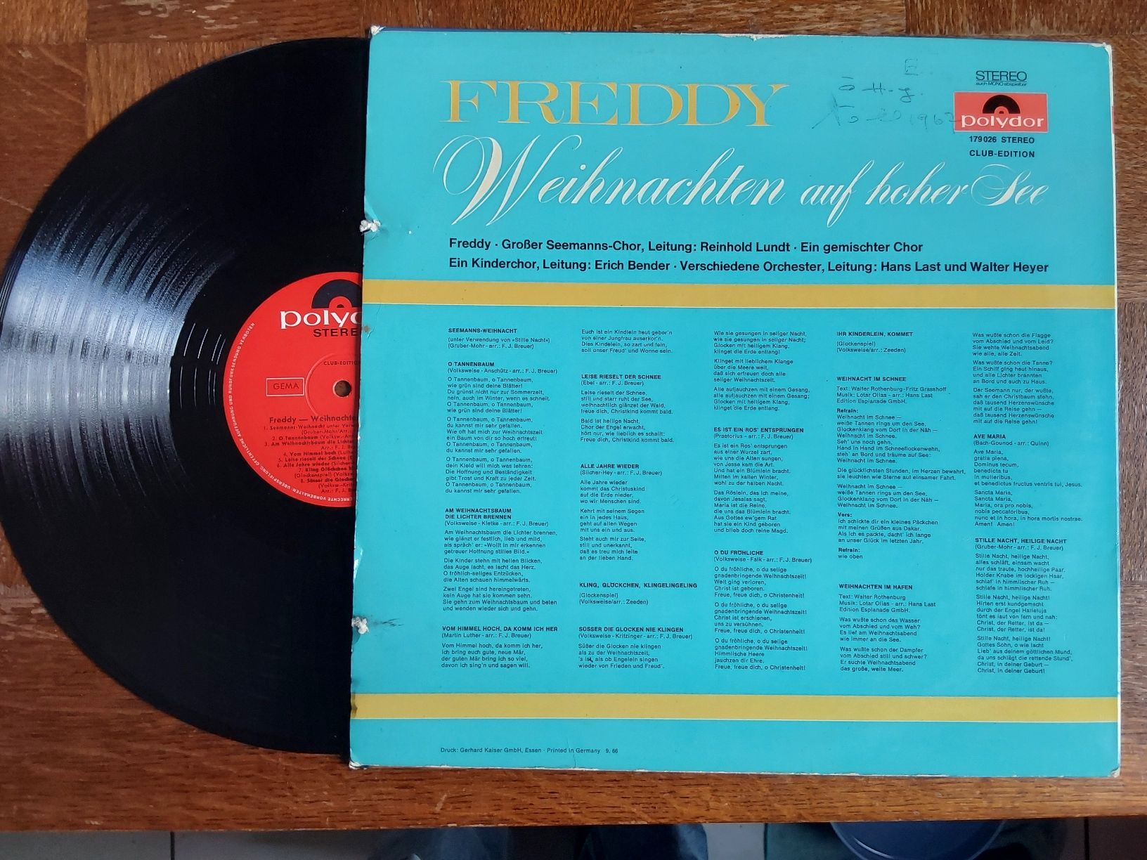 Vinyles: Vinyl LP - Freddy - Suisse 1966 – D'occasion à Villeret par Fil11 1