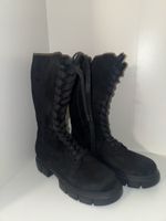 Schwarze Winterstiefel, Grösse 37, Top Zustand, Schnürung