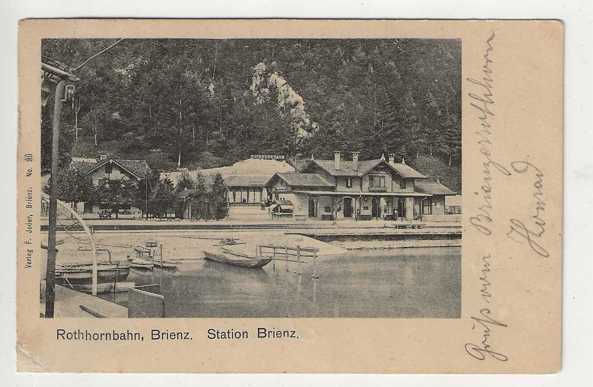 Cartoline postali: Rothornbahn, Brienz, 1902 – Usato da Spiez venduto da Niesen20
