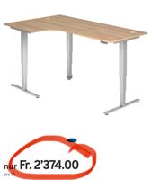 Eck-Sitz-Stehtisch Schreibtisch elektrisch höhenverstellbar