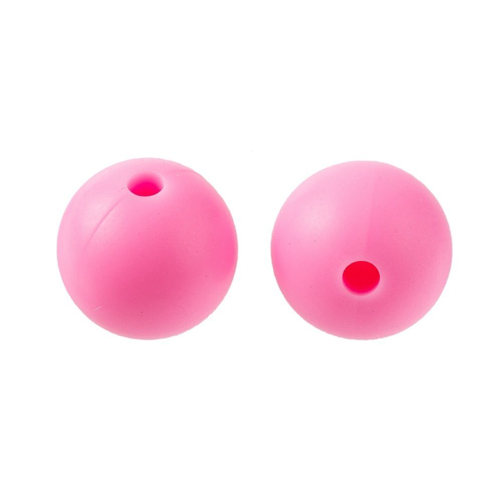 Perle (finte): Silikonperlen in Dunkelrosa 12mm / 10Stück – Nuovo (secondo la descrizione) da Rüegsau venduto da Tausendfreund