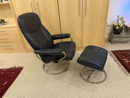 Stressless reclining Ledersessel gebraucht aber neuwertig 