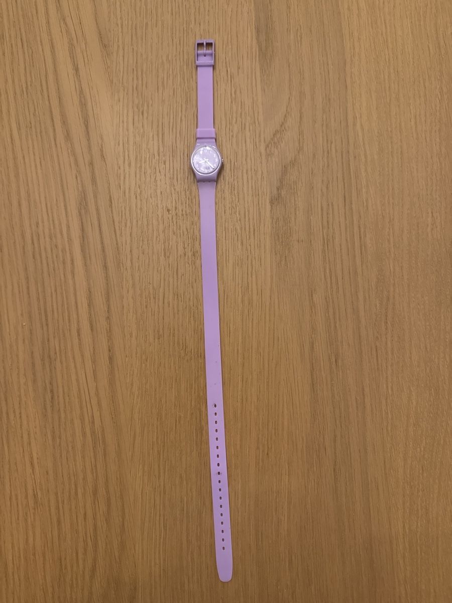 Swatch Orologi: Swatch Uhr Fliederfarben Damen – Usato da Zürich venduto da strickliesel1996 1