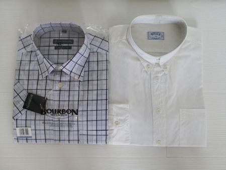 🤩2 STK: HERREN HEMDE KARRIERT & WEISS