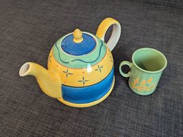 Cha Cult 1,5l Teekanne Keramik mit passender Tasse