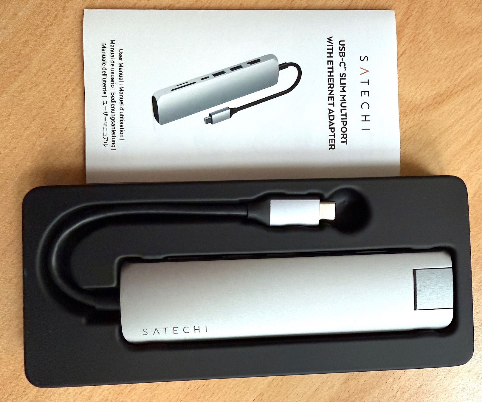 Satechi Unità & Adattatore: SATECHI UBS-C Multiport Slim adapter avec ethernet -NEU!! – Nuovo e nell'imballaggio originale da Veyrier venduto da Szurkemaci